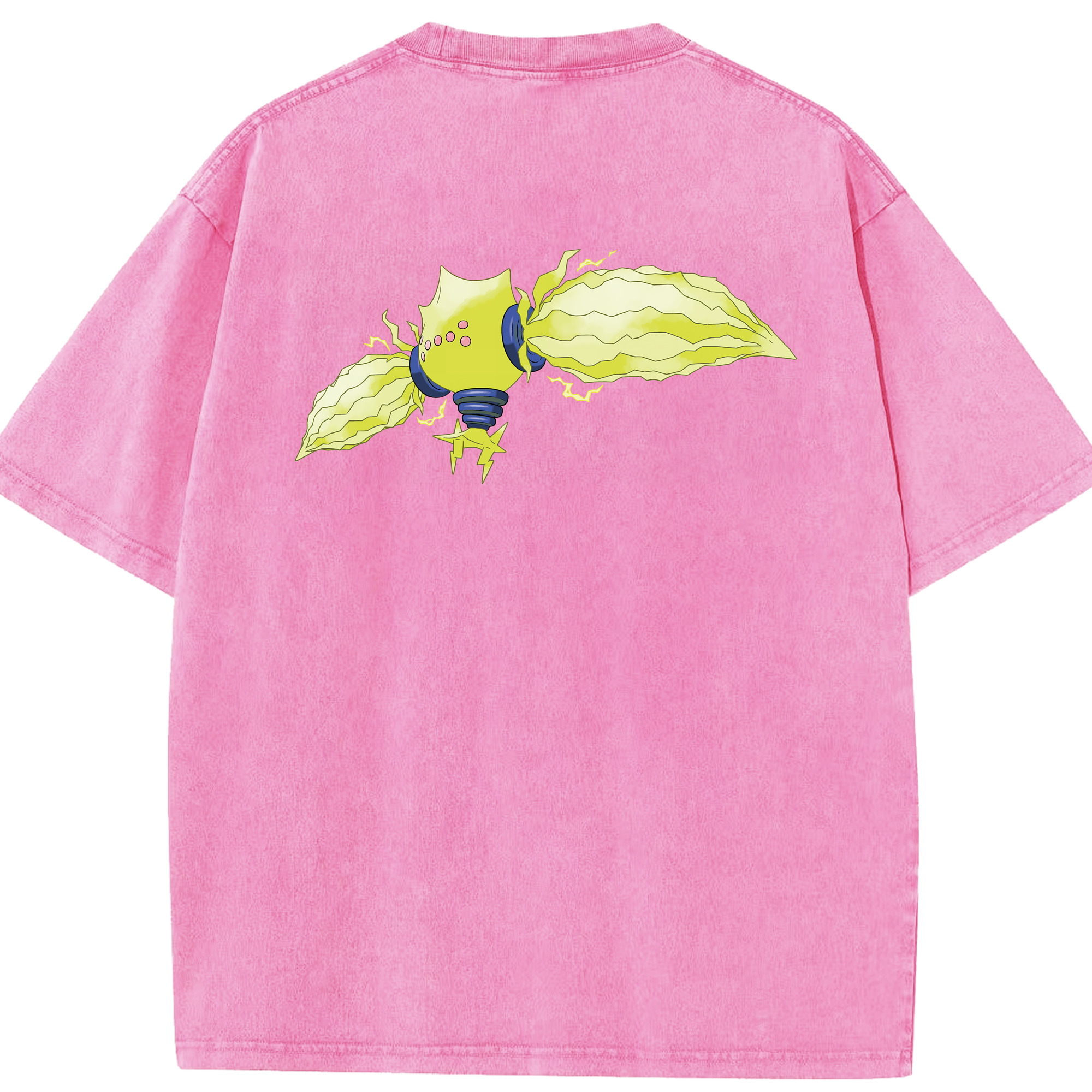 （画像用） ポケットモンスター Pokémon 綿100% ヴィンテージ風 半袖Tシャツ（背面プリント）